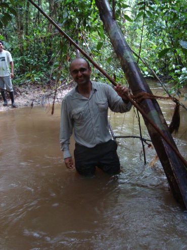 Full of things that could kill you: Yadvinder smiles at the memory of days in the rainforest.