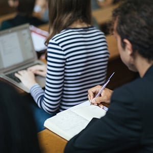 students at a lecture