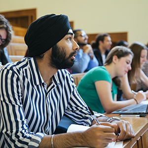 students at a lecture