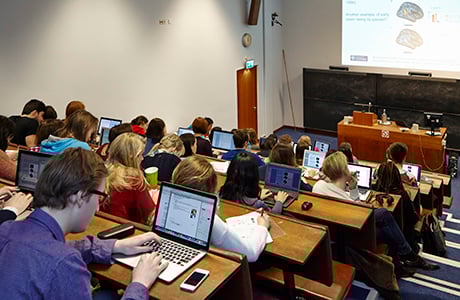 students at a lecture