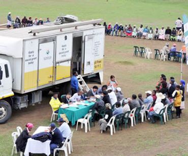 people queuing in South Africa