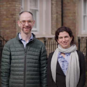 a photograph of Seth Flaxman and Lucie Cluver