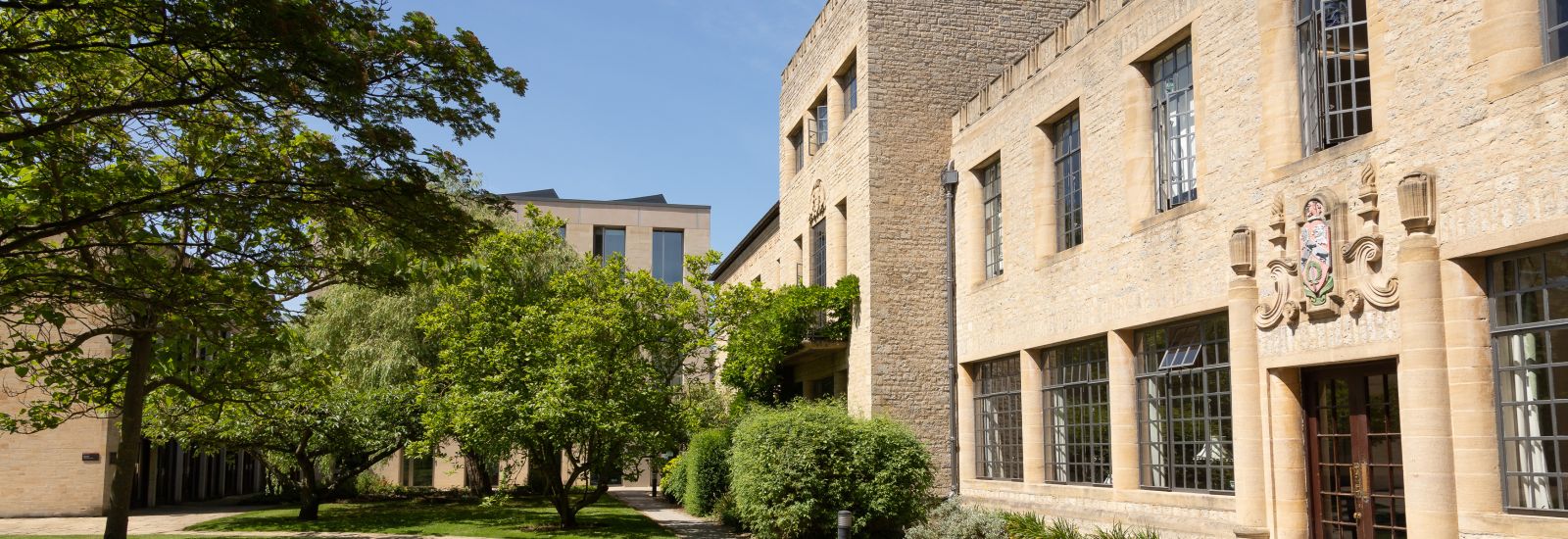 Trees and old library at St Anne's College