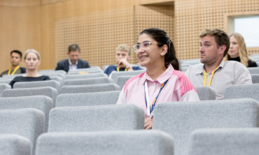 people in a lecture theatre