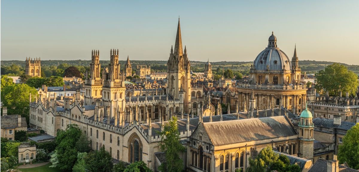 Oxford University skyline Photograph of Oxford University skyline
