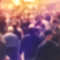 Crowd of people on a street